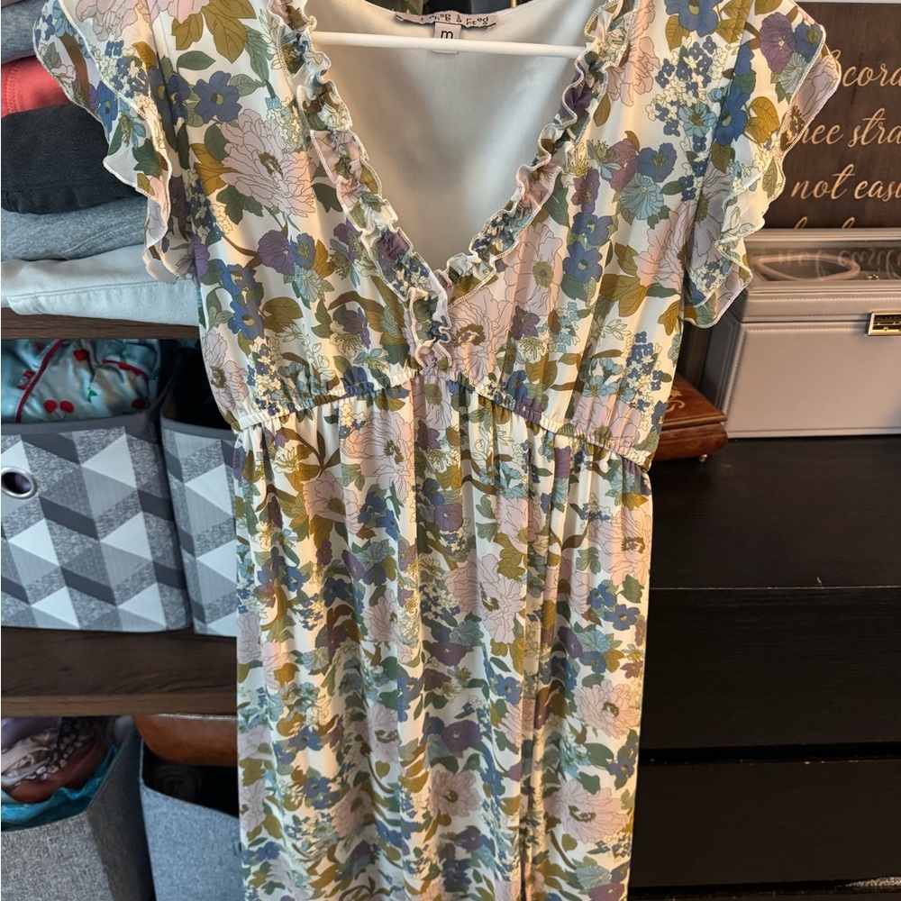 Floral Ruffle Dress